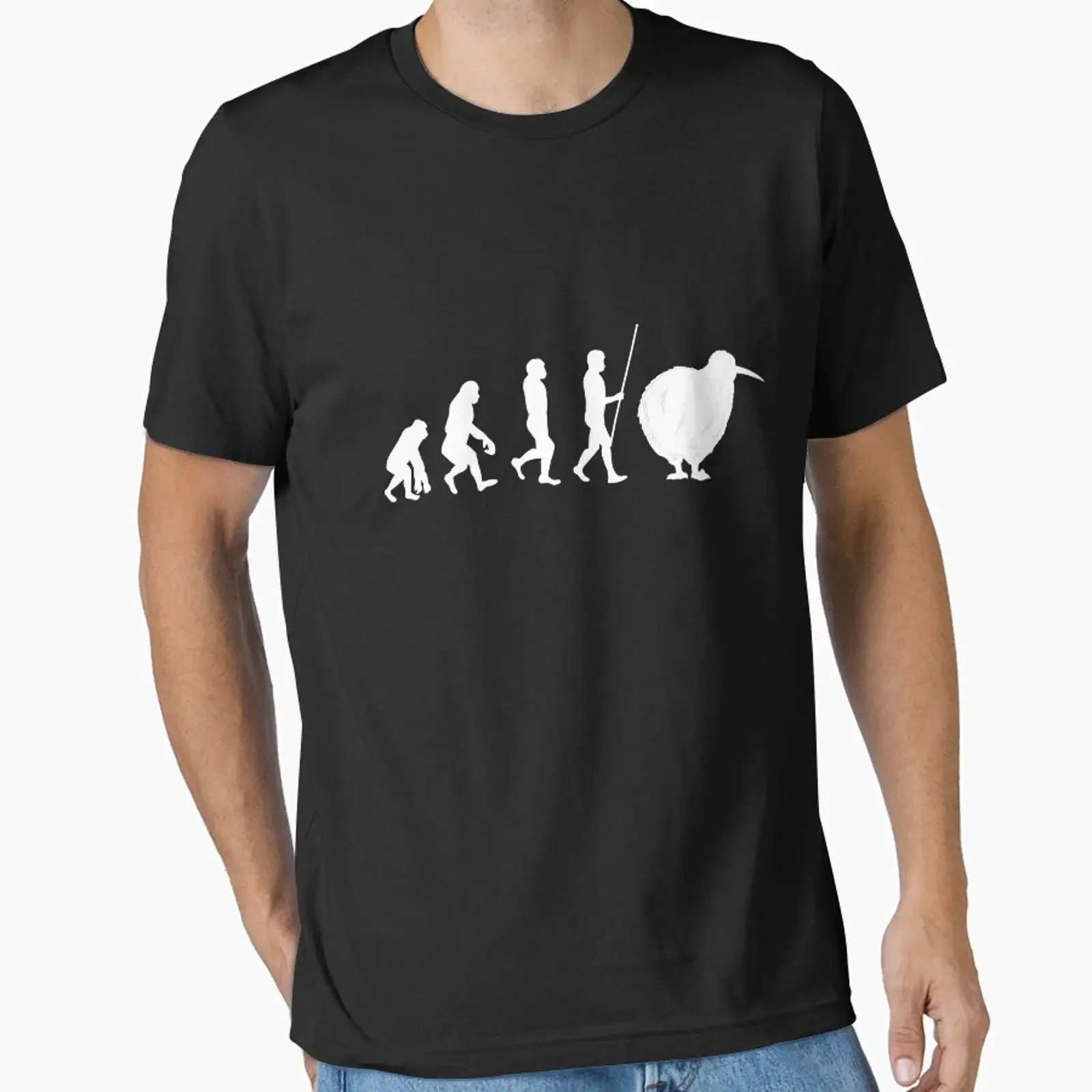 Funny New Zealand I Love Kiwi Bird Evolution designed and sold by ArtT T Shirtz vintage Washed Stylish Top For Everyday Wear