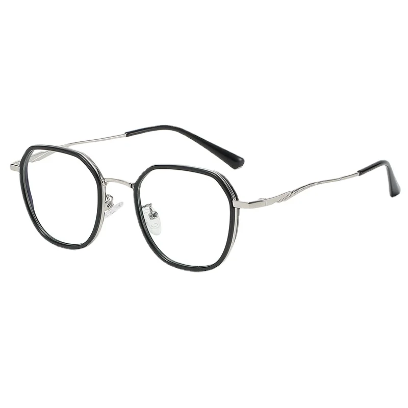 TR-ZC809 Metal Ring Flat Mirror for Men and Women's Fashion Anti Blue Light Glasses