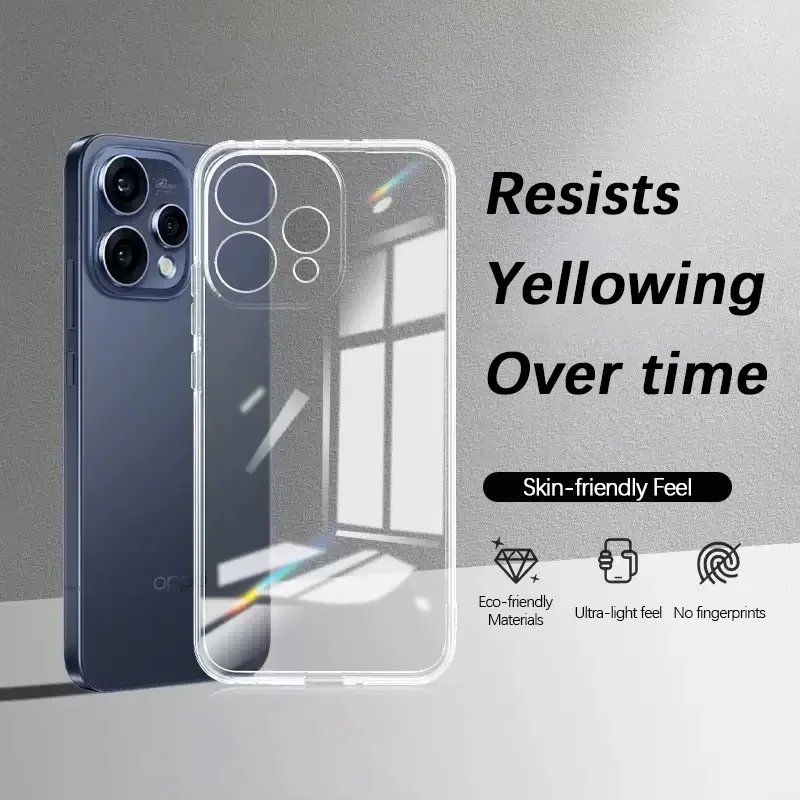 Flexible Durable Phone Cases for OPPO Reno15 Reno 15 15C 15F F FS Pro Max Mini Clear TPU Slim Cover 360 Soft Shockproof Shield