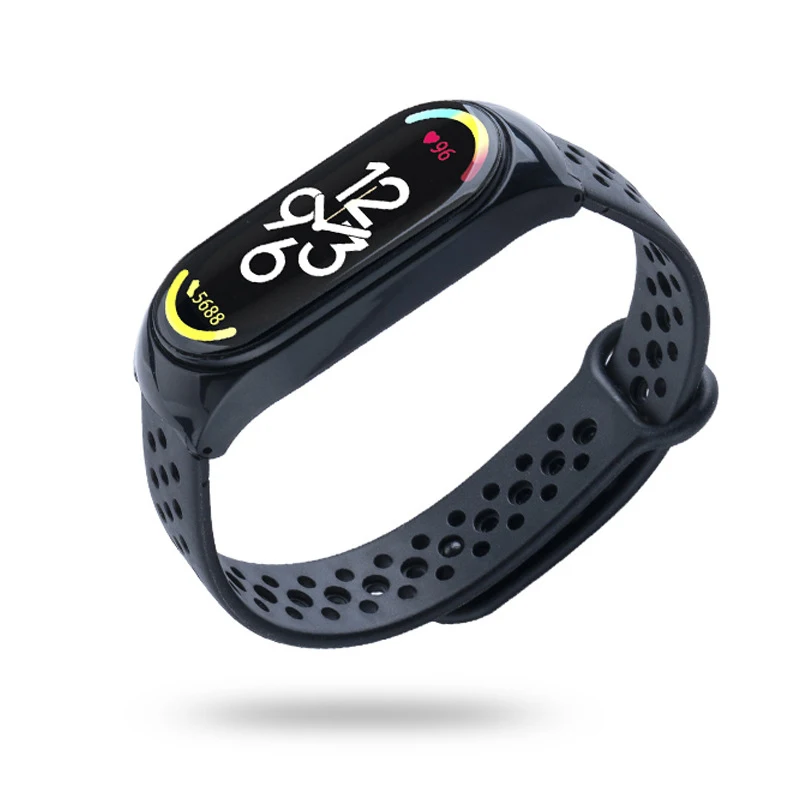 Band Voor Xiaomi Mi Band 6 5 4 3 7 Siliconen Armband Sport Pols Vervanging Band Zacht Voor Mi Band 7 5 4 Polsbandje Accessoires