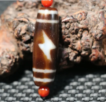 AL Treasure Magic Power Tibetan old Agate 5 Eyed Lightening dZi Bead Amulet For Making Bracelet Timestown UPD230205b55