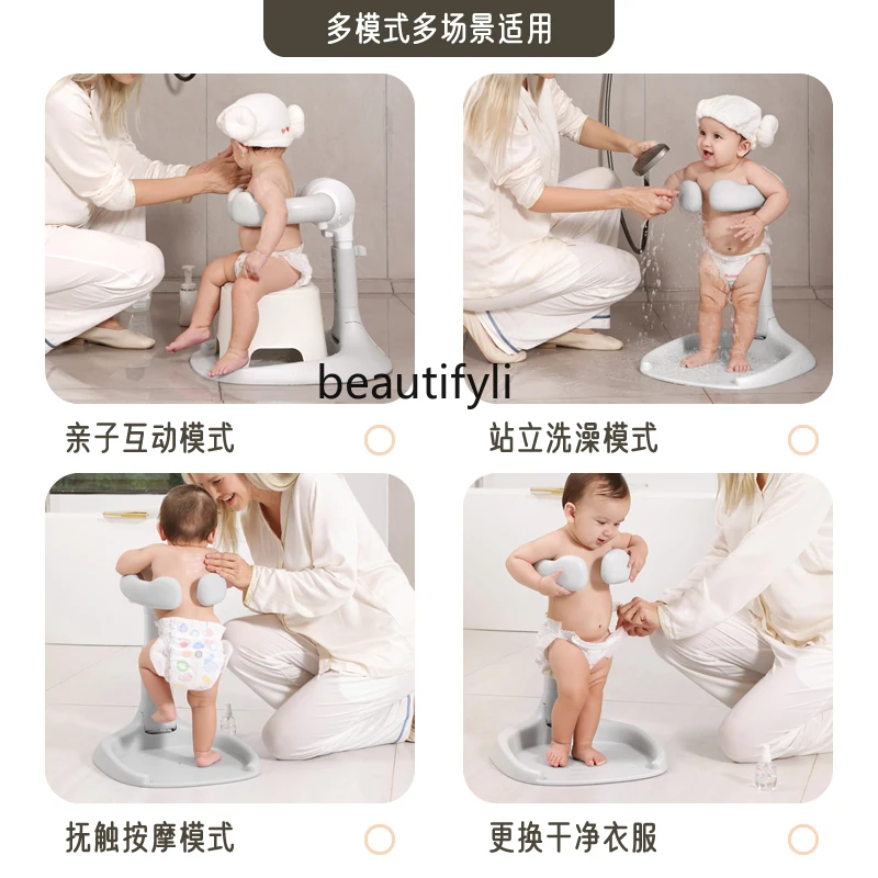 Infant and child bath bath artifact bath tub shower table foldable