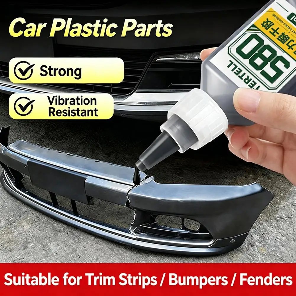 Fast Drying Car Plastic Repair Glue Strong Vibration Resistant Super Adhesive For Car Bumper Fender Trim Strip