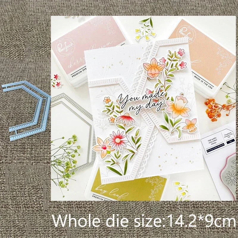 New Design Craft Metal stencil mold Cutting Die Blanket Stitched Brackets scrapbook die cut Album Paper Card Craft Embossing
