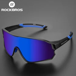 ROCKBROS – lunettes de soleil polarisées pour vélo, UV400, sport, Anti-éblouissement, équipement de cyclisme léger