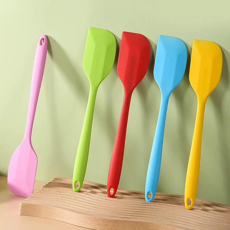 28CM Cream Baking Scraper Non-stick Silicone Spatula Kitchen Pastry Blenders Salad Cake Mixer Butter Batter Pies Cooking Tools