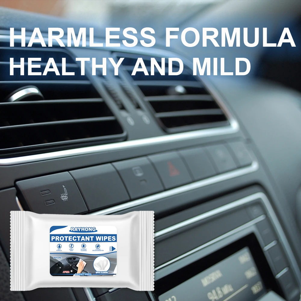 Disposable Multi‑Functional Car Interior Clean Wipes For Dashboard Seat Leather Console Carpet Convenient Car Detail Clean Tool