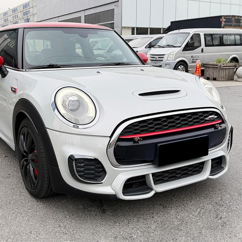 For BMW Mini Cooper JCW F55 F56 F57 models Front air intake grille body stickers for exterior accessories