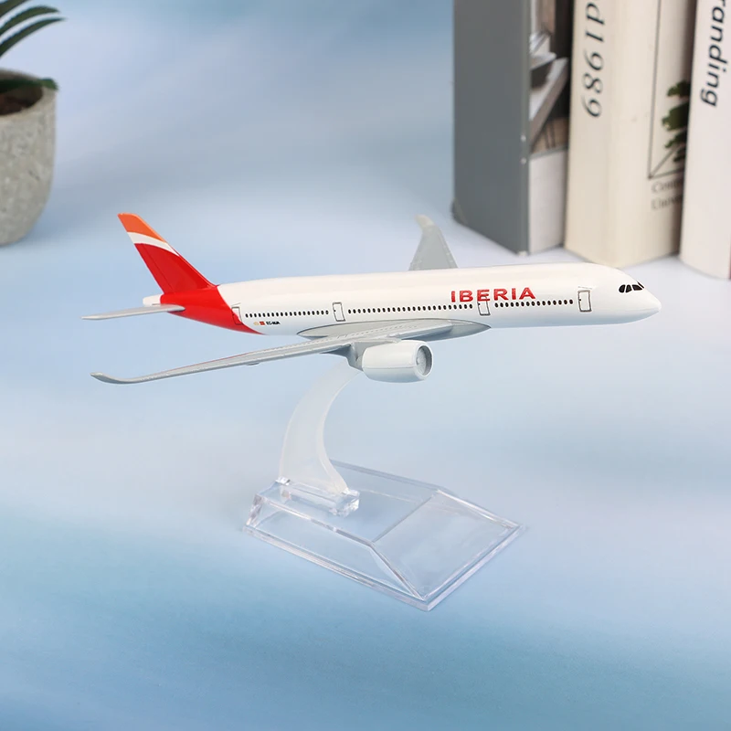 16CM Iberia 330 Alloy Airplane Model Scale 1:400 Metal Airplane Replica Diecast Aircraft Aviation Collectibles Toy For Boys