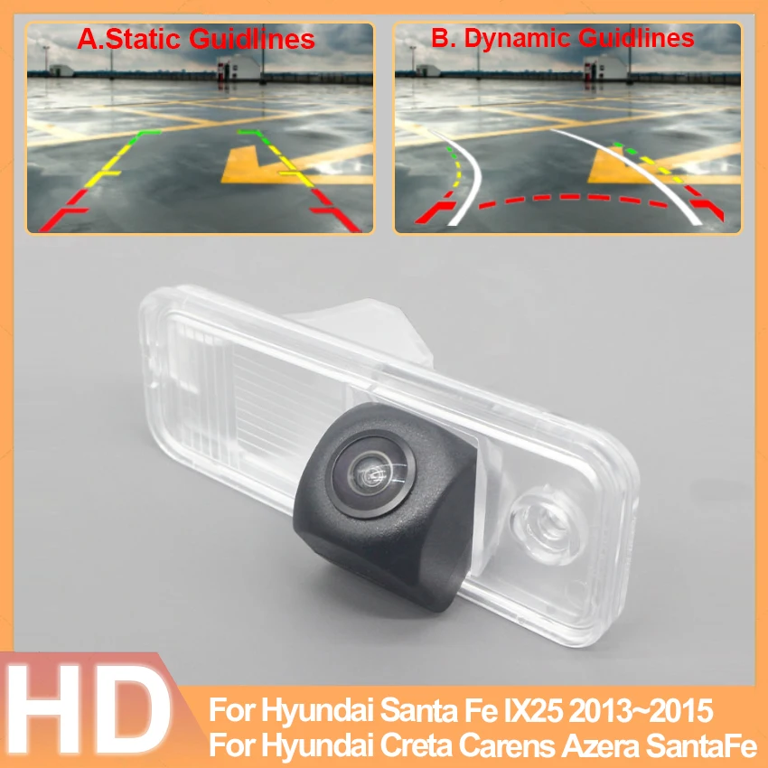 CCD HD AHD Fisheye Rear View Camera For Hyundai Santa Fe IX25 2013 2014 2015 Creta Carens Azera SantaFe Car Reverse Monitor