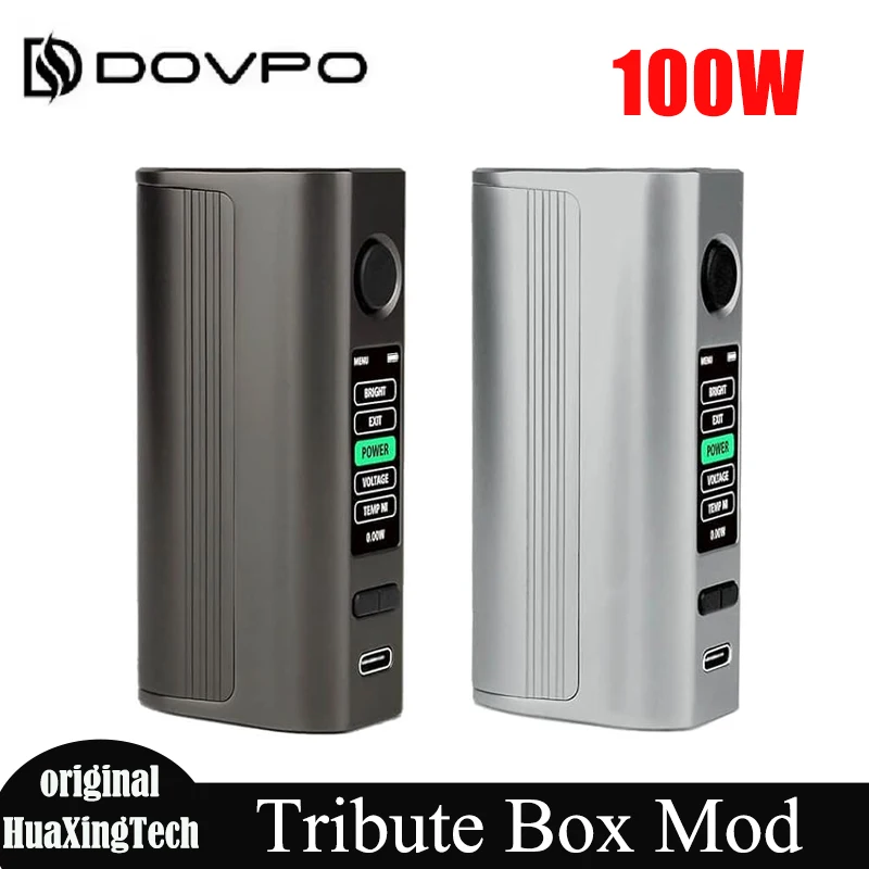 

Original DOVPO Tribute Box Mod 100W Support 18650/21700 Battery(no) 510 thread Electronic Cigarette Vaporizer
