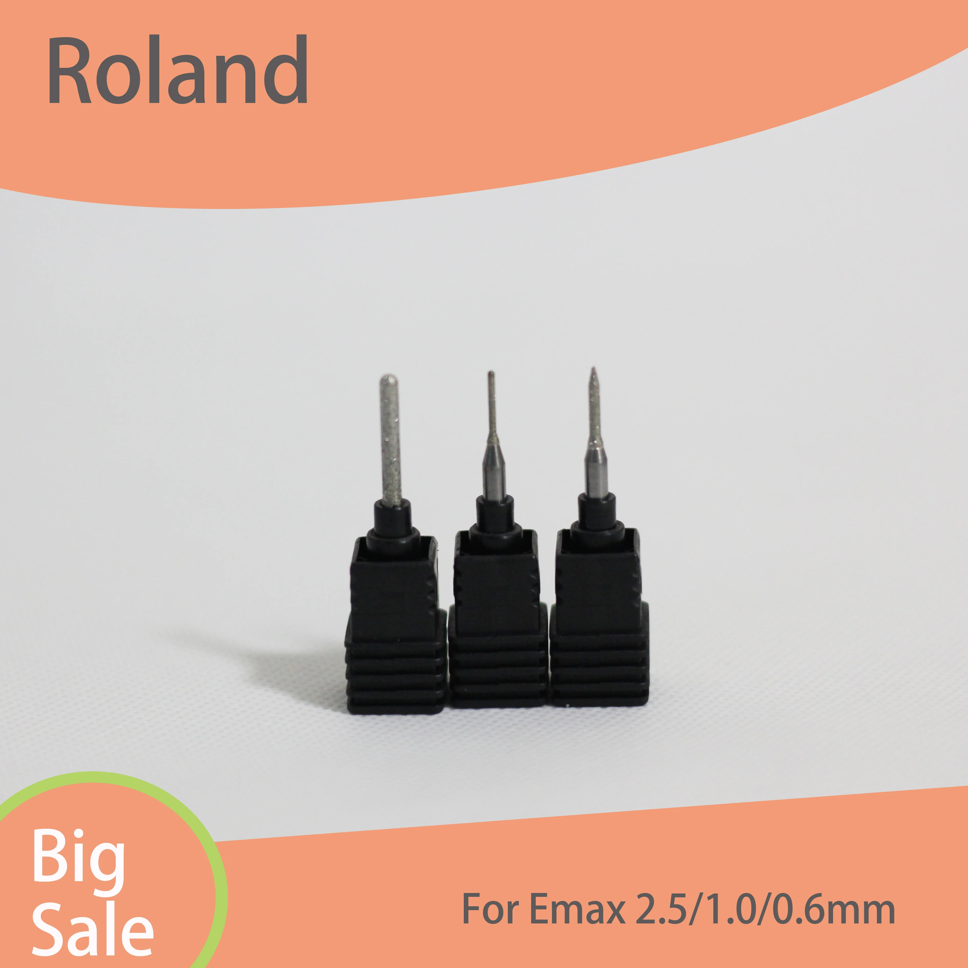 

Сверла Roland DWX50 / 51D / 52 для циркония PMMA Emax 2,0/1,0/0,6 мм