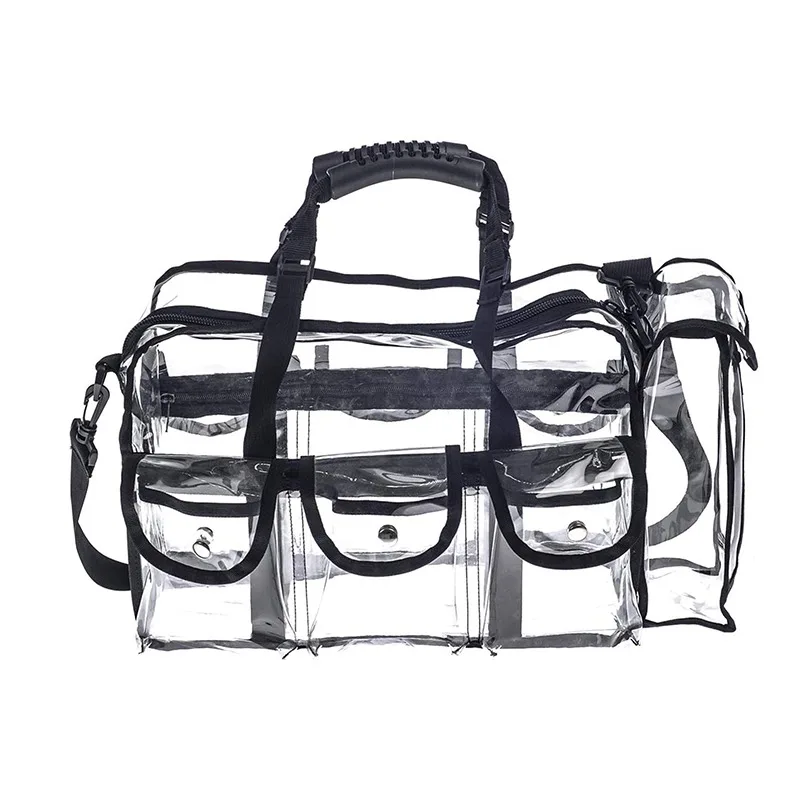 حقيبة مستحضرات التجميل النسائية للرجال شفافة مقاومة للماء ذات سعة كبيرة منظم أدوات الشفاه حقيبة مستحضرات تجميل جديدة ذات جودة عالية