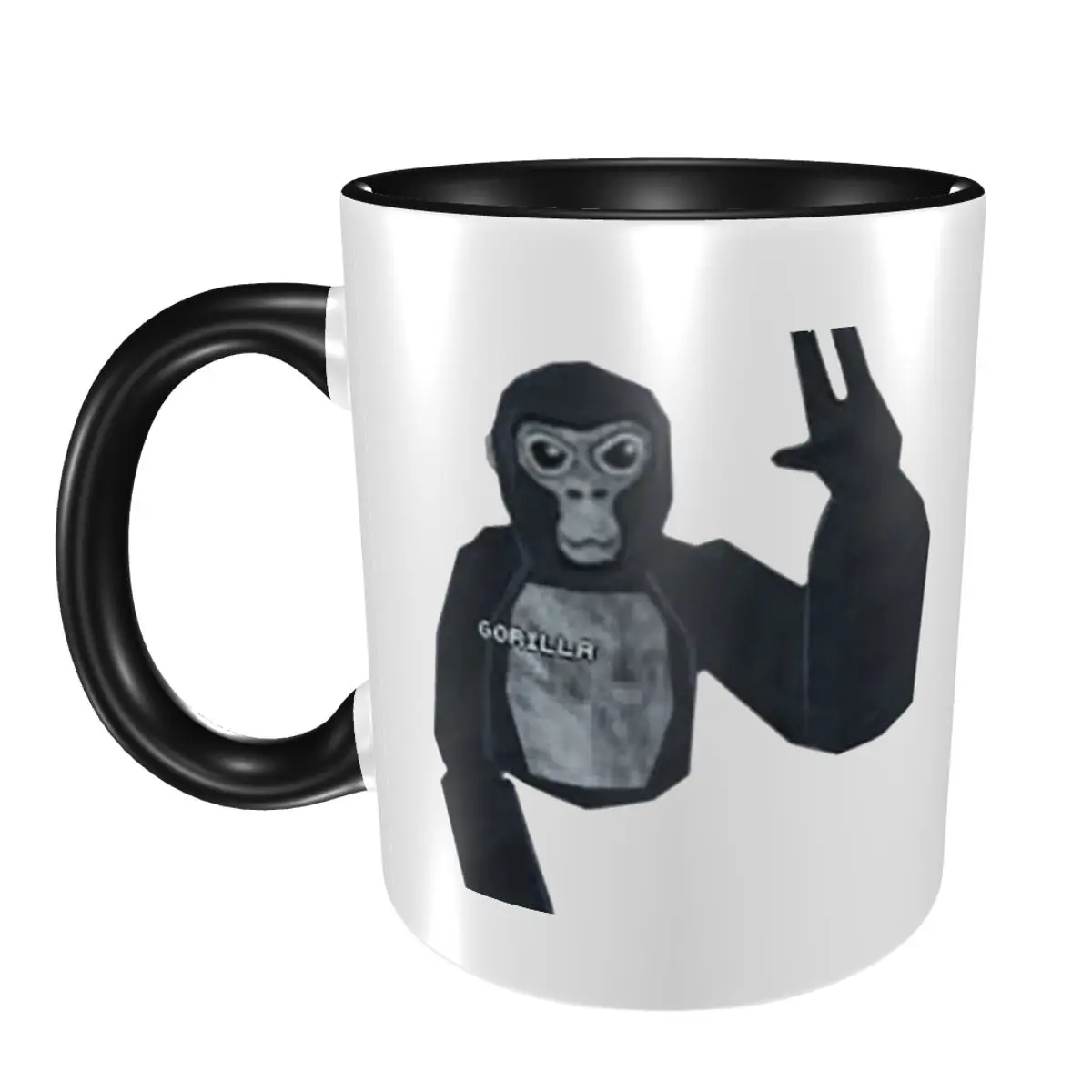 

Gorilla Tag Monkey Mug Funny Ceramic Coffee Cups Tea Mugs Milk Cup Drinkware Gifts for Woman Man