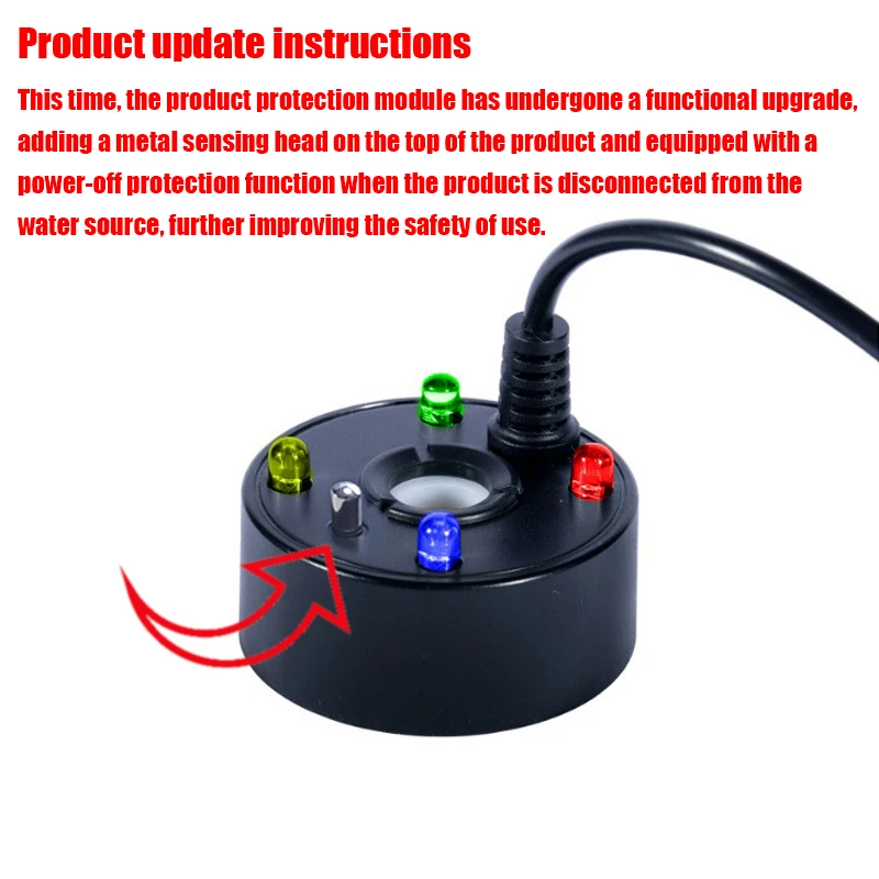 1PC 5V USB Mist Maker Fogger Nebulizer Water Fountain Fish Tank Pond Atomizer Head With 4 LED Colorful Lights