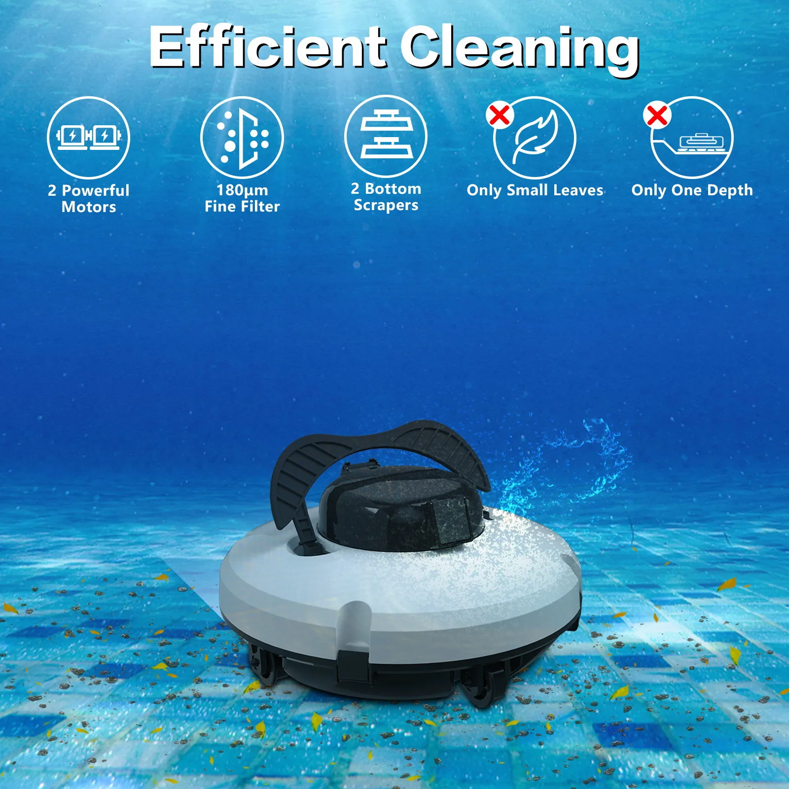 Swimming pool robot underwater cleaning water turtle fully automatic wireless sewage suction device