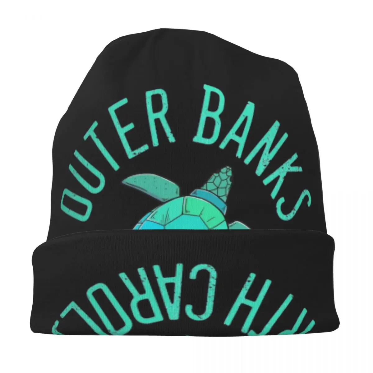 Outerbanks North Carolina Vacation Turtle Lover Gear Bonnet Hats Skullies Beanies Hat Men's Women's Warm Multifunction Caps