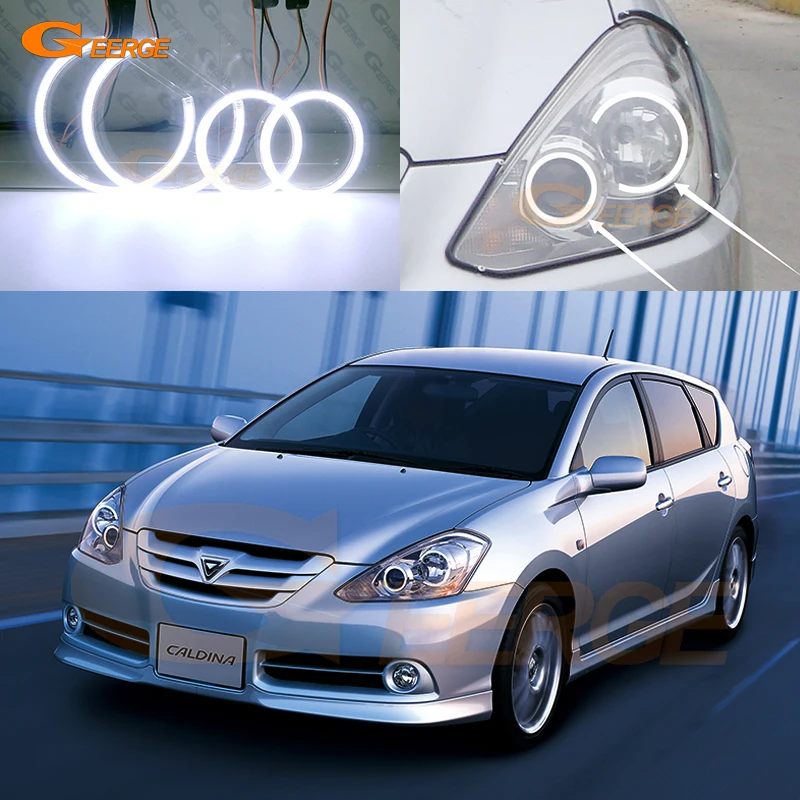 

For Toyota Caldina T24 Facelift 2005 2006 2007 Excellent Day Light Ultra Bright COB Led Angel Eyes Kit Halo Rings