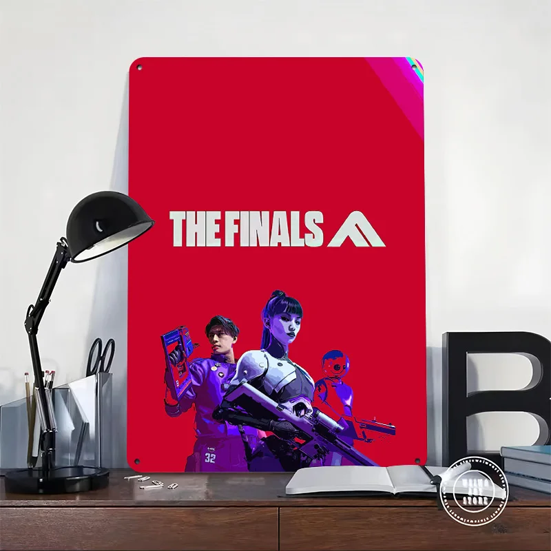 The Finals Game Art 3D Texture Printed Poster Custom Vintage Metal Tin Plate Sign for Wall Art Home Decor Living Room Wand Deko