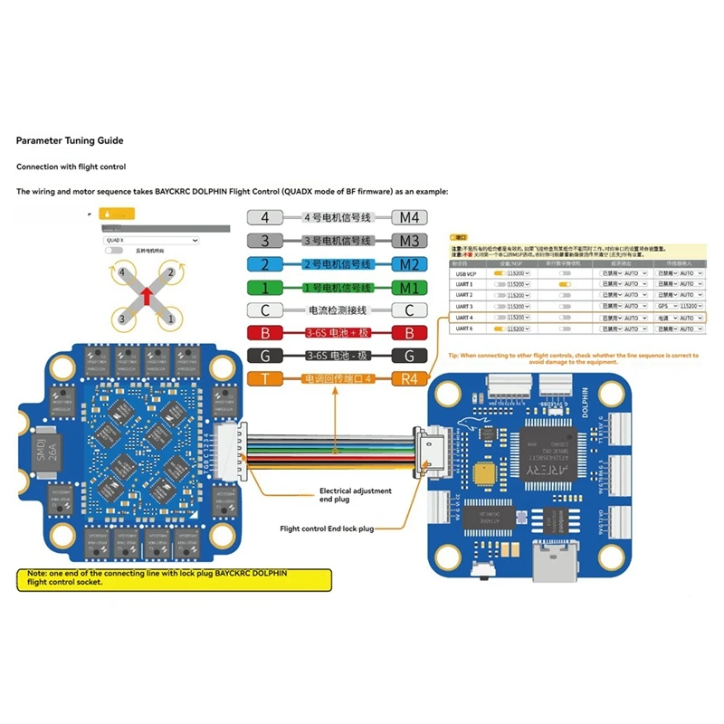 Per BAYCKRC FPV ESC AM32 55A 3-6S 4 in1 ESC per RC FPV Freestyle Racing Drone Quadcopter Drone Parts