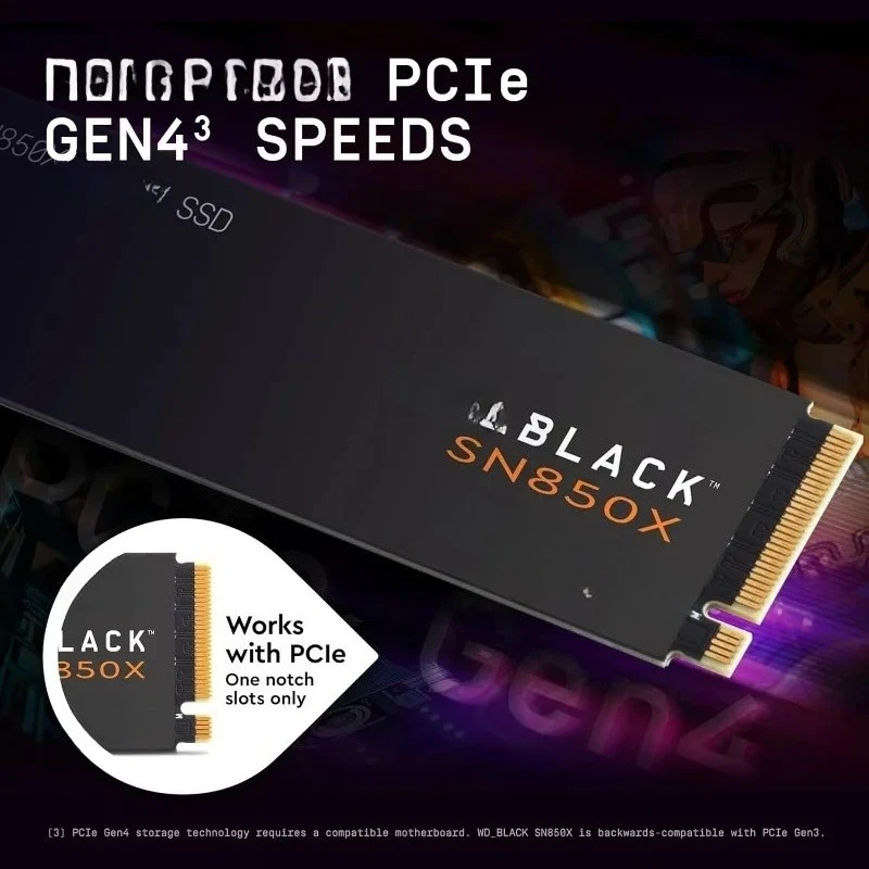4Tb Sn850X solid state drive, built-in game drive, M2 2280, speed up to 7300 MB view 5