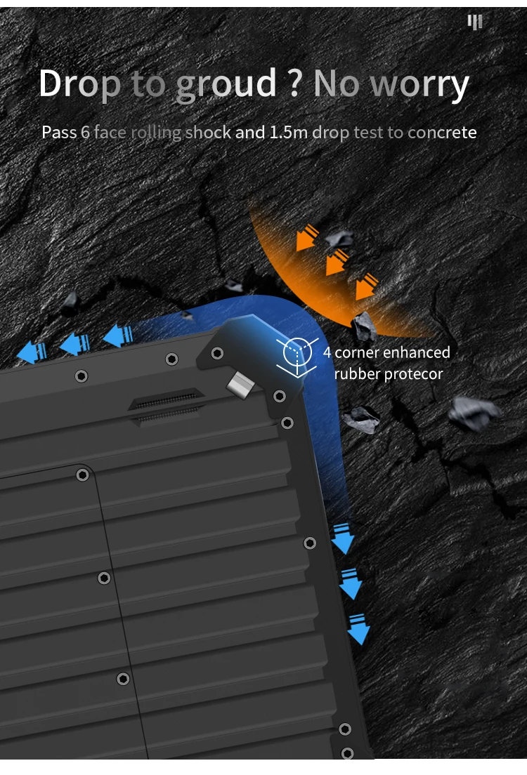 Tablet PC industriale robusto Android da 10 pollici IP67 antigoccia per esterni Tablet PC UHF RFID biometrico per impronte digitali QR Scanner Tablet PC