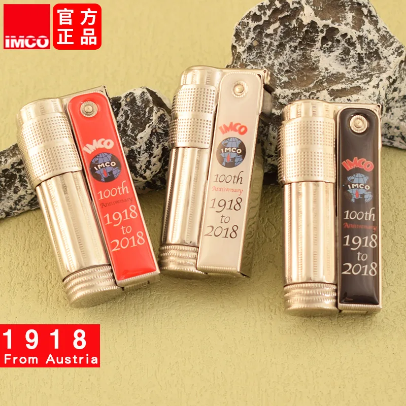 Hot IMCO Oil Lighter Windproof Stainless Steel Limited 100th Anniversary Men's Gift Collection Value Smoking Accessories