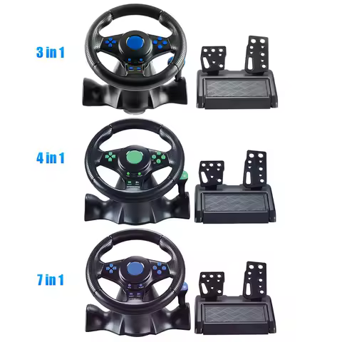 Steering Wheel With Manual Shifter Vibration Controller Game Racing Wheel Controller for Switch/xbox One/360/PS4/PS2/PS3/PC