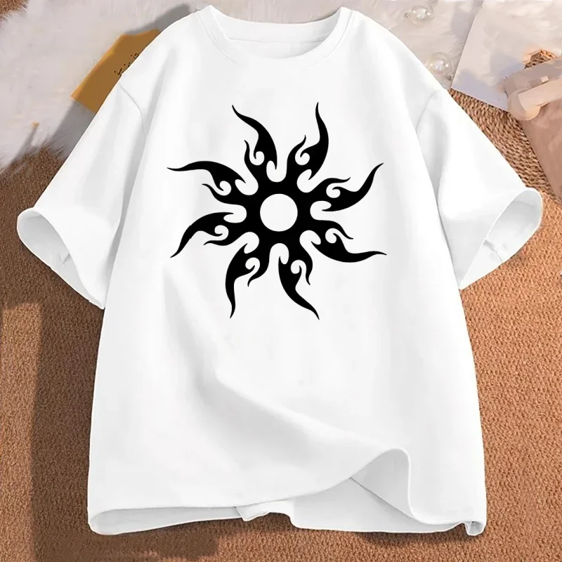 Camiseta informal de manga corta para mujer, equipo de Cosplay de videojuego Harajuku, camisetas de calle, ropa estética