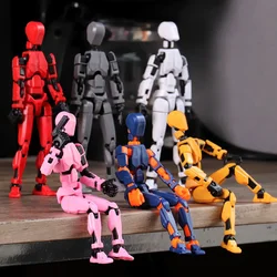 Lucky Robot 13 Action Figure, 3D Printed Multi-Jointed Movable Robot Action Figure, Dummy Robot 13 Action Figure for Kids Adults