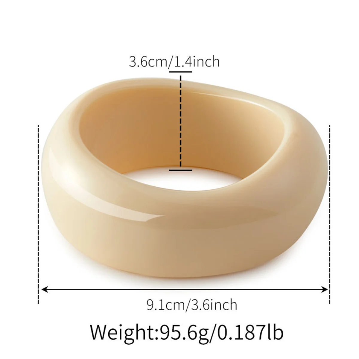 لطيف ملون حجم كبير أساور مكتنزة أساور للنساء الفتيات الاكريليك واسعة المعصم بيان المجوهرات هدية الإسورة بالجملة #6