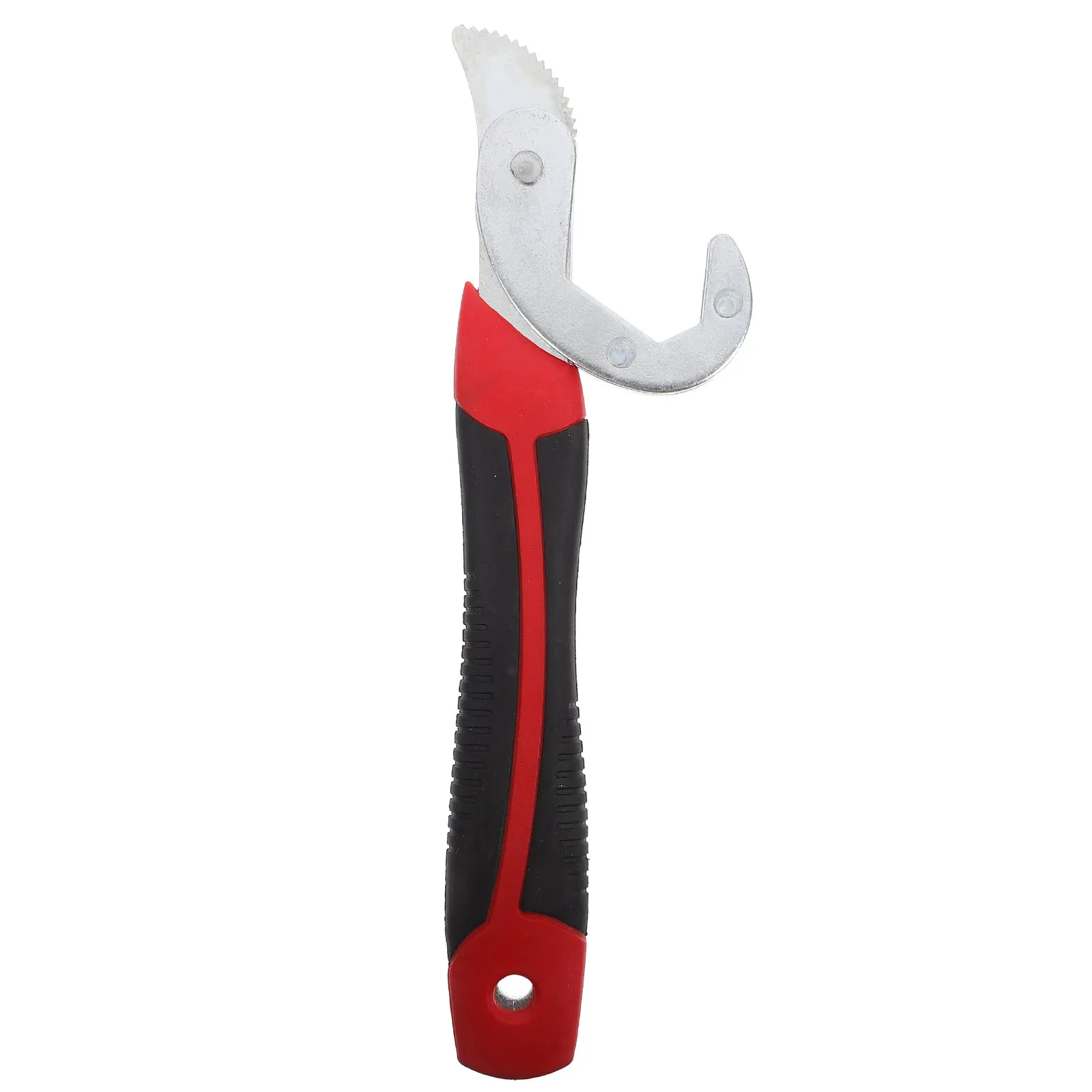 

Multifunctional Wrench Large Size Red Handle Adjustable Spanner Universal Plumbing Tools Basin Wrench Strong Practical Design
