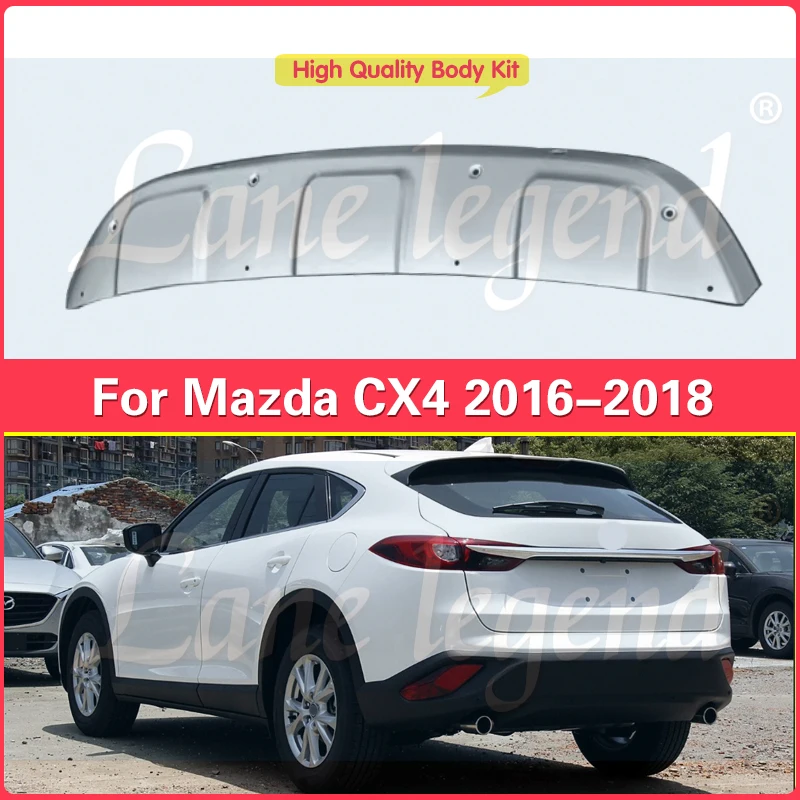 rear bumper spoiler rear lip rear spoiler rear car Stainless Steel For Mazda CX4 CX-4 2016-2018 spoiler High quality