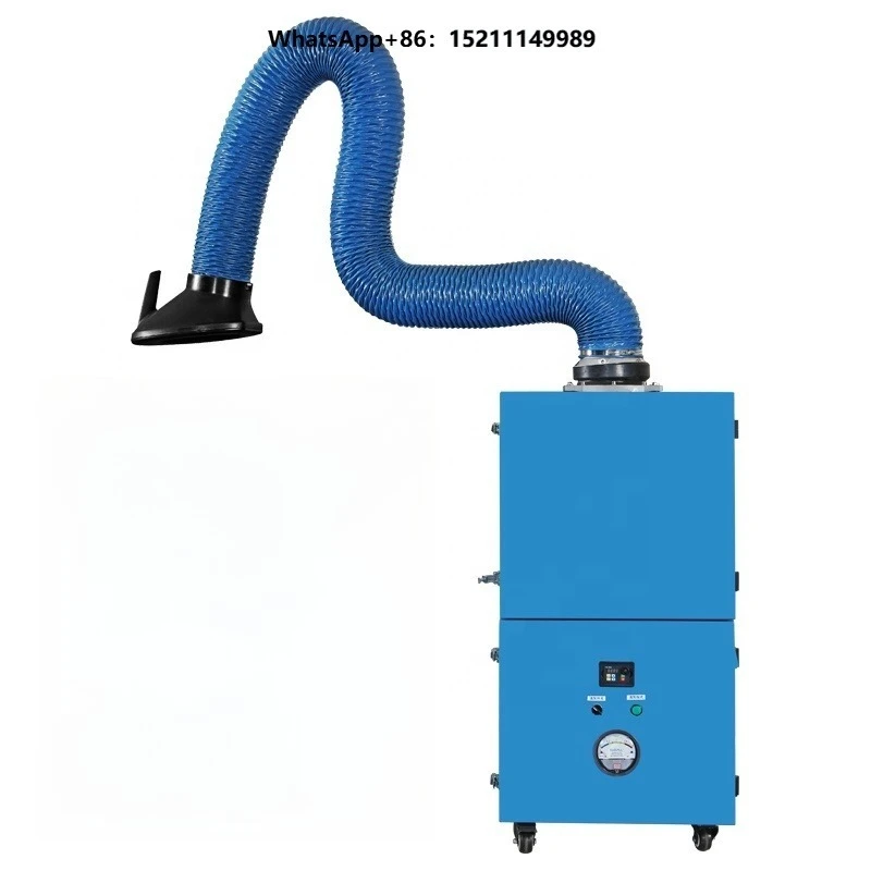 Portable Industrial Welding Smoke Purifier - PTFE Filter Metal Dust Collector for Soldering/Grinding