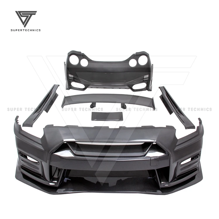 Supertechinics 2019 Ver Nismo Style Half Carbon Fiber Body Kit for Nissan GTR R35