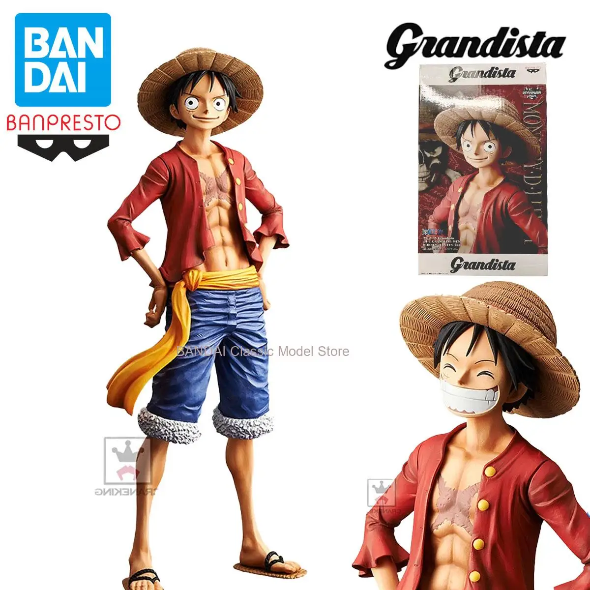 

100% Original in Stock Bandai Spirits BANPRESTO Grandista One Piece Monkey D. Luffy Anime Figure Collection Series Model Toys