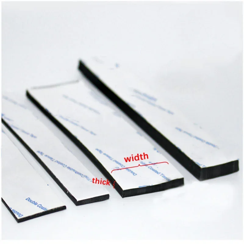 Striscia Di Silicone Autoadesiva Monofacciale Nera Foglio Di Piastra In Gomma Siliconica Tappetino Antiscivolo Per Alte Temperature - Foto 3