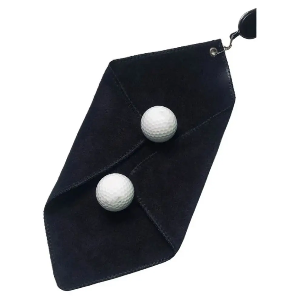Durable Microfiber Golf Towel with Retractable Hook Quick Drying Golf Cleaning Cloth Absorbent Golf Cleaner Golf Supplies