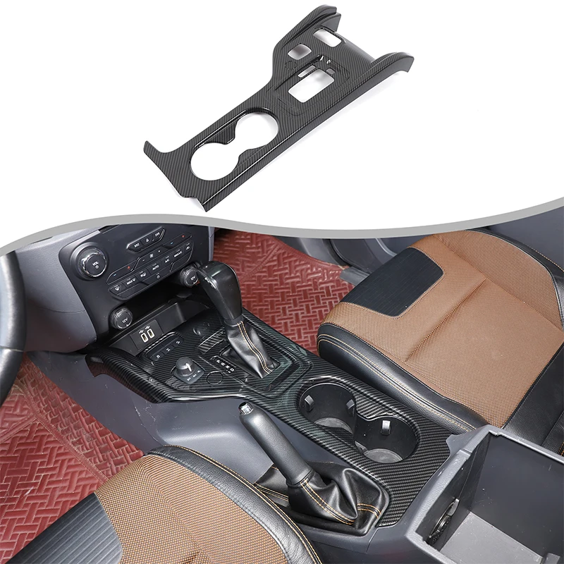

For Ford Ranger 2015-2021 ABS Car Center Console Gear Shift Panel Trim Cover Decoration Protective Sticker Auto Accessories