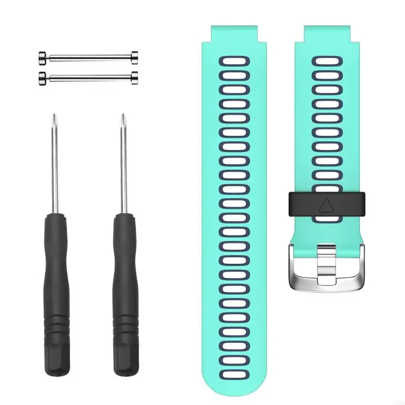 Pulseira pulseira silicone Y88B Adequada para Garminforerunner 735xt/220 tiras macias