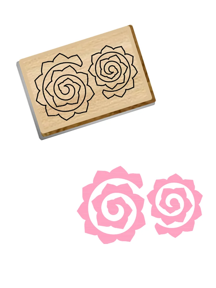 

SIZZIXDIES 1piece 8.85-inch floral wooden cutting dies suitable for most machines