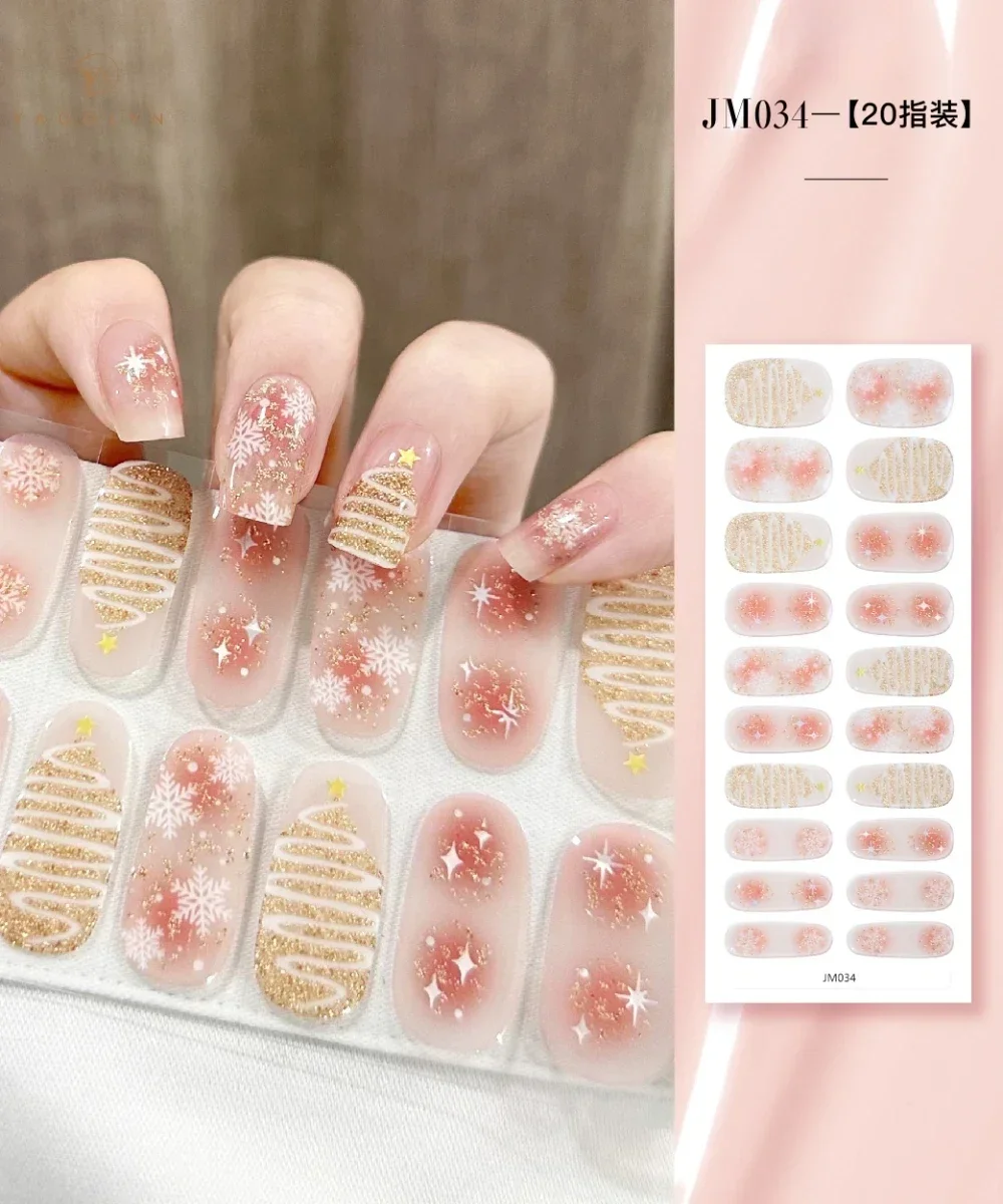 Lamp Hardening UV Gel Semi Baked Nail Patch Nail Enhancement Patch Phototherapy Soft Nail Second-generation Semi Cured Gel Patch