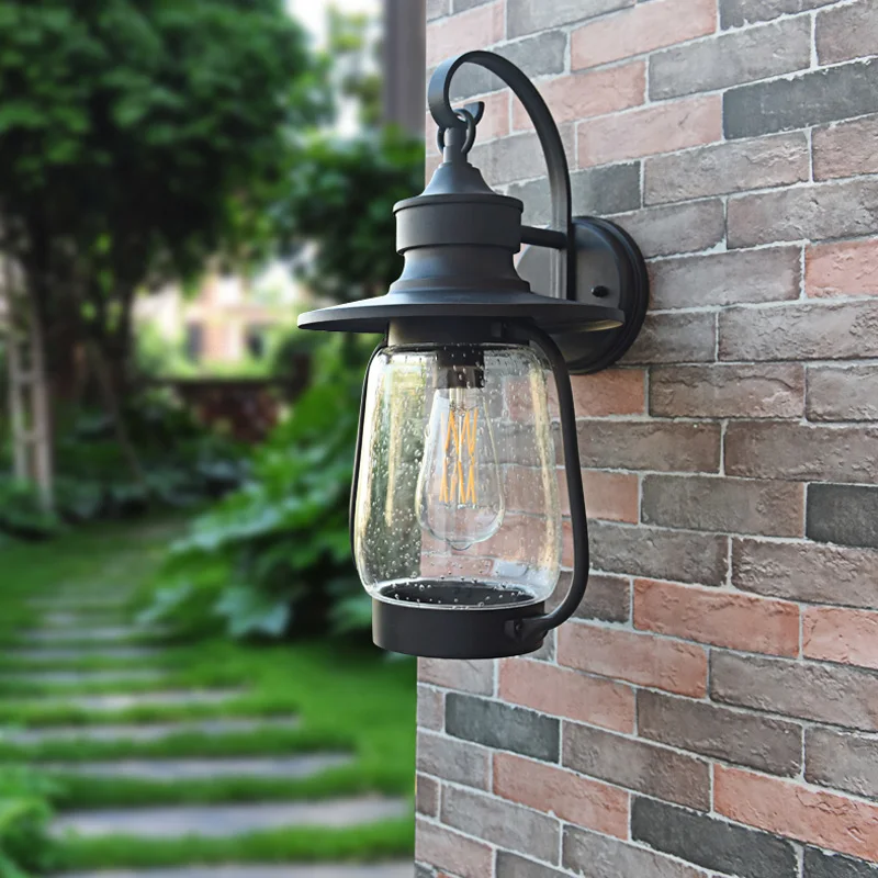 

Aluminum horse lamp outdoor wall lamp waterproof and rust proof courtyard lamp balcony retro villa garden wall lamp