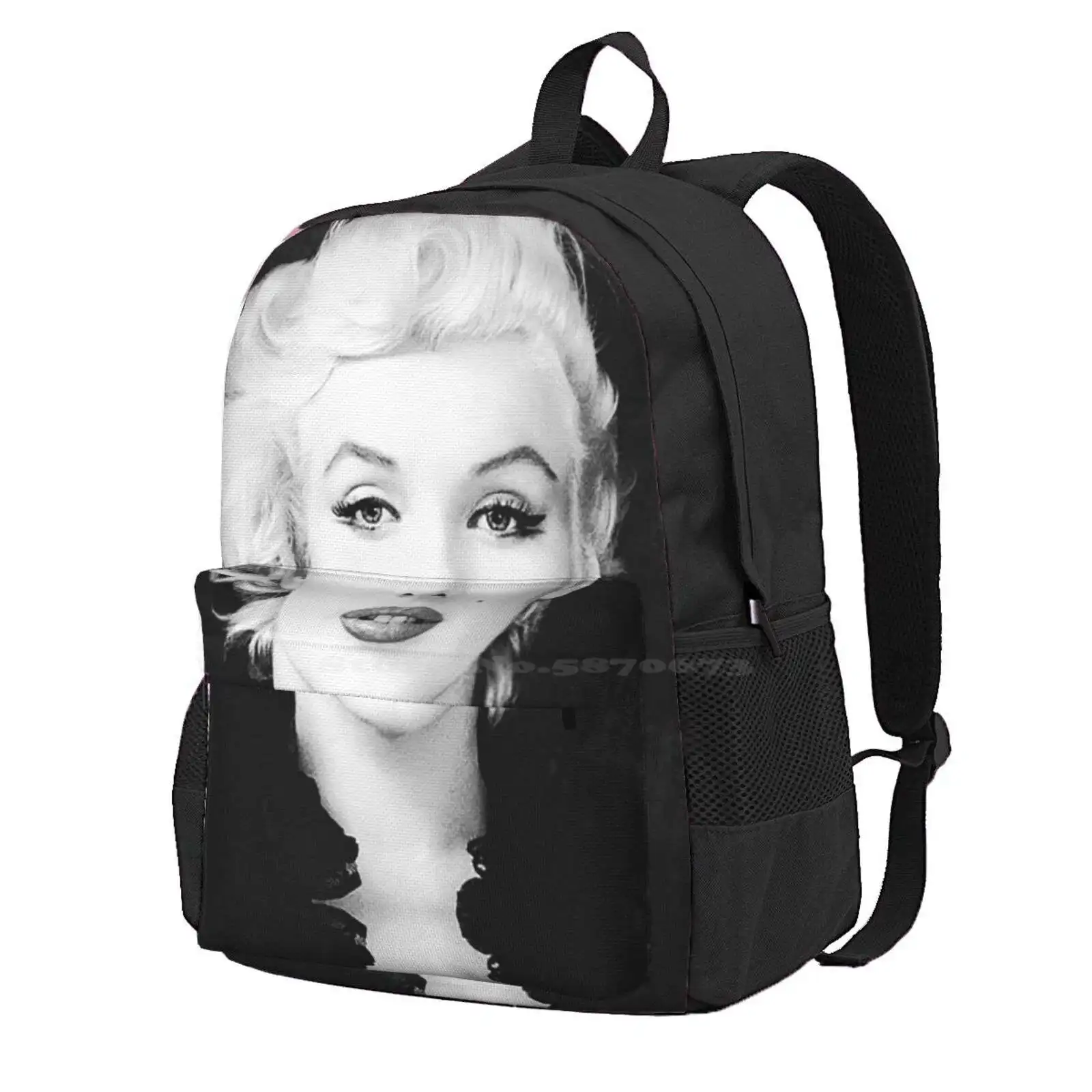 Marilyn Monroe - Bw Vintage - D17 Hot Sale Schoolbag Backpack Fashion Bags Celebrity Celebrities Famous Actress Cinema Marilyn