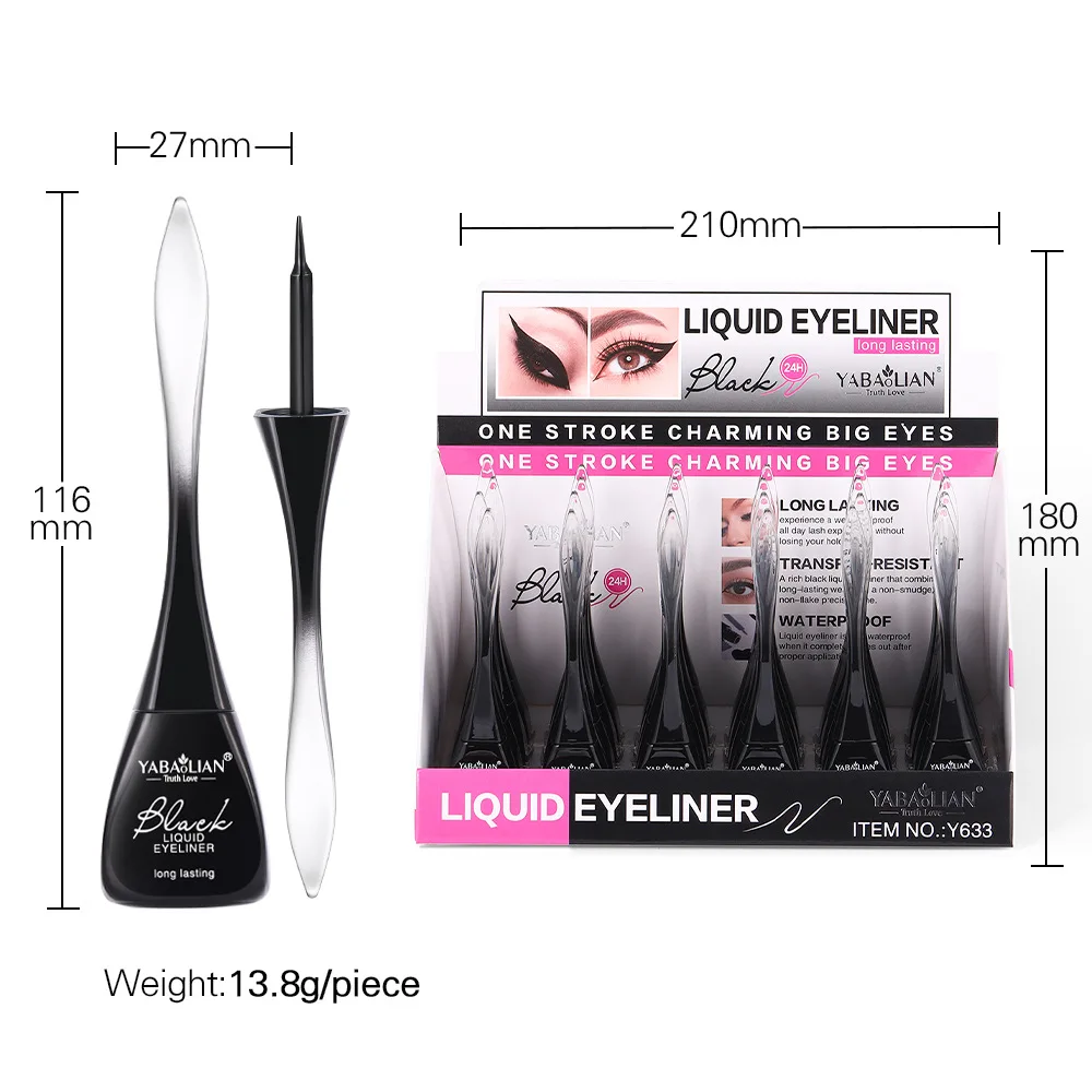 Wasserfester Eyeliner-Stift, schnell trocknend, langlebig, ultrafeine Spitze für präzise Linien, wischfest, für den täglichen Gebrauch auf Partys