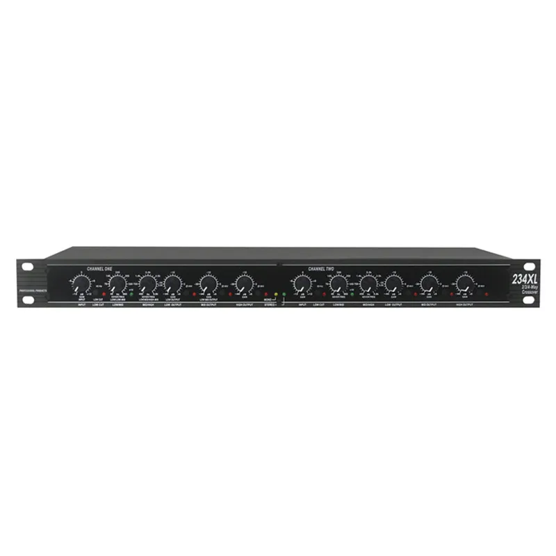 SEMAROUS Professional Sound Peripheral Equipments Stereo 2/3 Way, Mono 4-Way 234XL Crossover audio Equalizer with XLR Connector