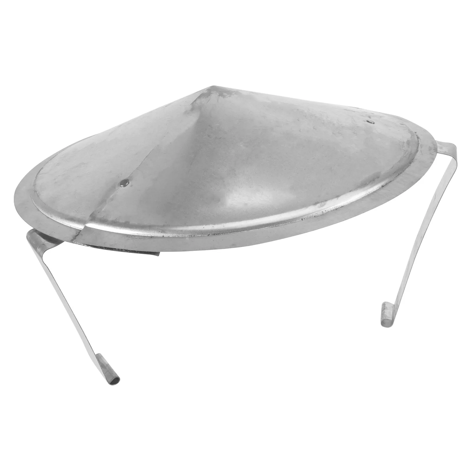 

1 шт. Премиум-класса, сверхпрочный, оцинкованный, белый, железный, всепогодный дождезащитный колпак для дымохода домашнего камина/дымохода садового очага