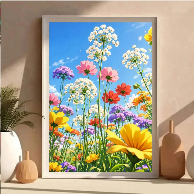 AB Diamond DIY Diamond Painting Set, featuring landscape and floral designs, is an ideal choice for adults and beginners.