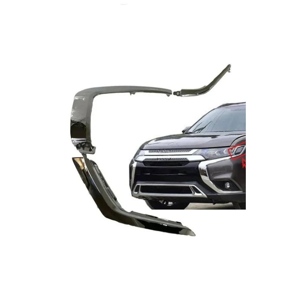 6 Pcs Chrome Decoration Strip for Outlander 2015-2019 Front Decoration for Airtrek Grille 6407A145 6407A146 6407A141 6407A142