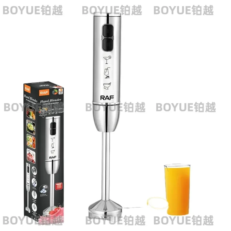 4 Blade Handheld Electric Mixer Stick Blender Multi Function Kitchen Food Processor for Baking Cooking Puree Soup Smoothie